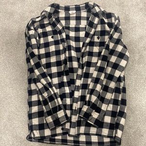 Vintage Black/White Flannel